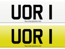 PRIVATE PLATE FOR SALE. NUMBER IS ON A RETENTION CERTIFICATE