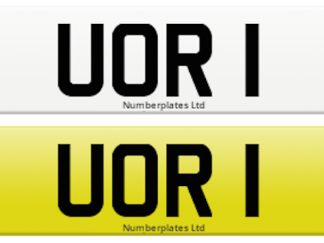 PRIVATE PLATE FOR SALE. NUMBER IS ON A RETENTION CERTIFICATE